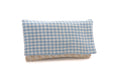The Clutch in Gold Tweed & Blue Houndstooth